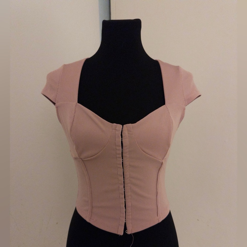 Shosho Mauve Cap Sleeve Blouse